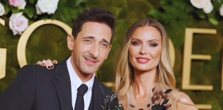Georgina Chapman’s Priceless Reaction to Adrien Brody and Halle Berry’s Oscars 2025 Kiss image 10000 01