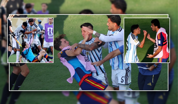 World Cup Final Ends in Chaos as Leandro Paredes Red Card Sparks Massive Brawl Images 10000 10
